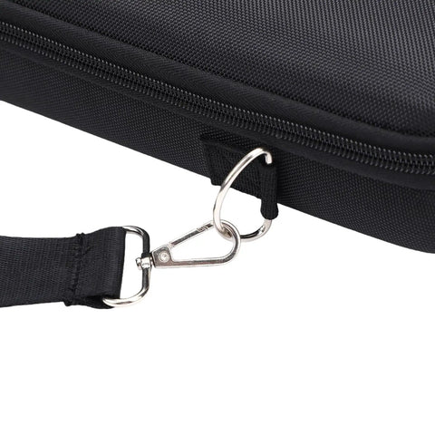 17 Slot Billiard Ball Case With Foam Lining And Mesh Pouch Adjustable Shoulder Strap And Dual Zip Closure clip detail