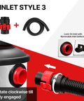 Eight Foot Universal Vacuum Hose For Wet Dry Vacuums With Two And A Half Inch Inlet Compatible With Rigid Dewalt Husky Craftsman