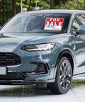 Four Pack 14 By 10 For Sale Sign For Cars Double Sided Vehicle Signs With No Glue Residue On Windows Reusable Large Car