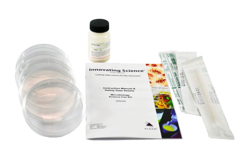 Hands-On Microbiology Kit For Home Science Adventures Grow Your Own Bacteria From Everyday Items With Agar, Petri Dishes, Swabs, And A Kid-Friendly, Easy Instruction Booklet with petri dishes and guide