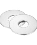 Built Tough M16 Flat Washers 304 Stainless Steel Heavy Duty Hardware For Bolts And Screws 17Mm Inner Diameter X 50Mm Outer Diameter With 3Mm Thickness Close-Up View