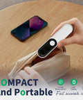 Rechargeable Non Contact Forehead Thermometer For Adults And Kids Fast Reading Touchless Medical Digital Thermometer Infrared Safe Accurate Family Friendly Easy To Use At Home Clinic Travel compact portable model with LED display in pouch