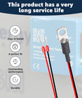 Temperature sensor replacement for Victron Energy battery sensor module, blue enclosure with red and black leads