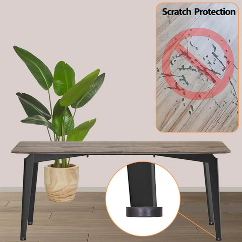Beefy M8 Rubber Adjustable Leveling Feet Heavy Duty 2 Inch Base Diameter Furniture Levelers on bench highlighting scratch protection