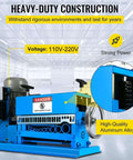 Automatic Electric Wire Stripper With 370W Motor Beast Workhorse, aluminum alloy frame, 10 blades for 1.5-38mm wires