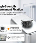 Clean As A Whistle And Built Different For Gritty Grime 40 Khz Ultrasonic Cleaner permanent fixation of stainless steel tank transducer.