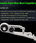 No Hassle Heavy Upper Motor Mount With Solid Torque Strut Assembly For 05 To 07 Ford Freestyle Five Hundred And Mercury Montego Automatic CVTs.