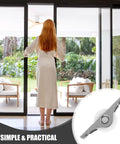 Heavy Duty 2.44 Inch Sliding Door Rollers For Closets And Cabinets, Metal Door Roller Wheels, bottom pulley shown with sliding door