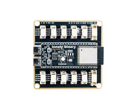 ESP32 S3 Starter Kit With 16MB Flash Development Board, showing modular sensor connectors for fast IoT prototyping, top view.