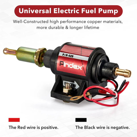 Universal 12V Electric Gasoline Fuel Pump 28 GPH Low Pressure Transfer Pump For Carburetors Two To Three Point Five Psi