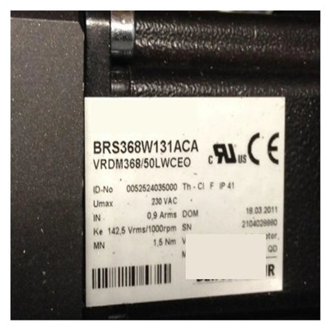 Dope High Precision Stepper Motor BRS368W131ACA label on black industrial motor housing for automation equipment