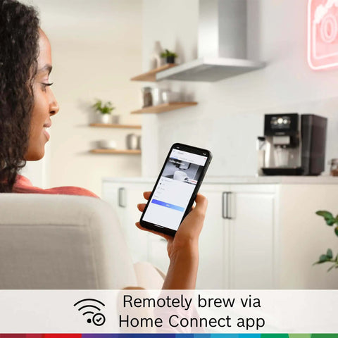 Double Cup Barista Style Home Fully Automatic Coffee Machine With 36 Drink Presets And Touchscreen Controls visible on kitchen counter