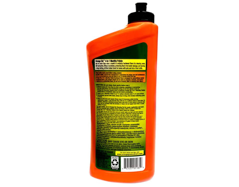 Back label of 4-In-1 Hardwood Floor Polish For Monthly Clean Shine Protect And Revitalize Your Wood Surfaces Bringing Out Natural Beauty In Real Homes - Includes 24 Oz Per Bottle, Pack Of 2 For Pet-Friendly High-Traffic Areas