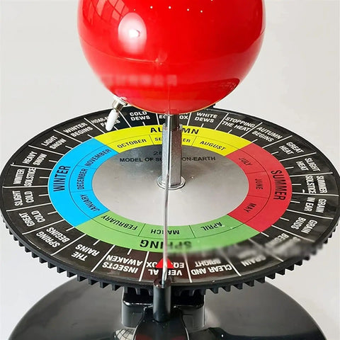 Three Sphere Sun Earth Moon Orbital Motion Teaching Model Hands On Interactive Astronomy Education Tool For Classroom Demonstrations Geography And Space Science Learning Aid, ABS plastic