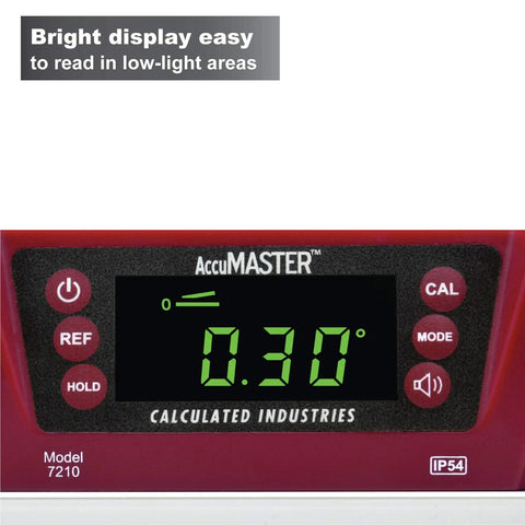 Digital Torpedo Level With Protractor 10 Inch Neodymium Magnets Bright Green LED Display With 0.475 Inch Digits IP54 Dust And Water Resistant Red Built For The Jobsite Rugged I Beam Aluminum Frame With Auto Inverting Screen
