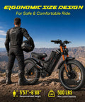 Heavy Duty 26 Inch Electric Bike With Badass 6000W Dual Motor And 80Ah Battery displayed outdoors with rider, mountains in background.