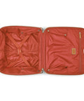 Interior view of Chatelet Softside Underseat Carry On Luggage With Two Wheels Angora Ecofriendly Recycled Fabric And Vegan Leather Trim