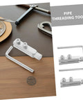 Top Notch Two Piece Stainless Steel Broken Thread Extractor Set For Fast Faucet And Pipe Screw Removal With Precision Design To Save Time And Cash On Diy Repair Work Today Without Ruining Surrounding Fixtures, stainless steel pipe threading tool set