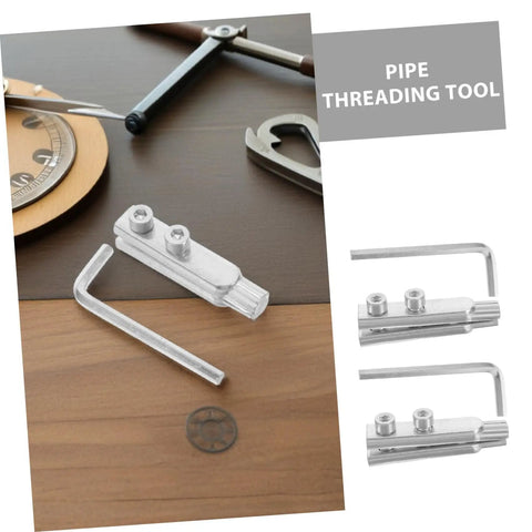 Top Notch Two Piece Stainless Steel Broken Thread Extractor Set For Fast Faucet And Pipe Screw Removal With Precision Design To Save Time And Cash On Diy Repair Work Today Without Ruining Surrounding Fixtures, stainless steel pipe threading tool set
