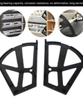 Double Layer Shoe Cabinet Hinges Kit With Four ABS Hinge Units And Twenty Installation Accessories shown in close-up view