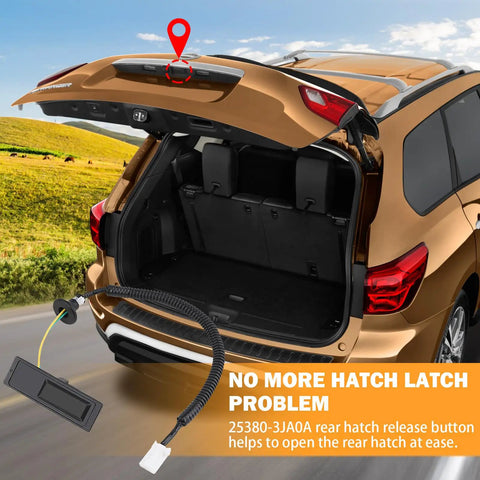 Nissan Pathfinder Hatch Button Trunk Latch Replacement Direct Fit For 2013-2020 Tailgate Release Switch Button open liftgate