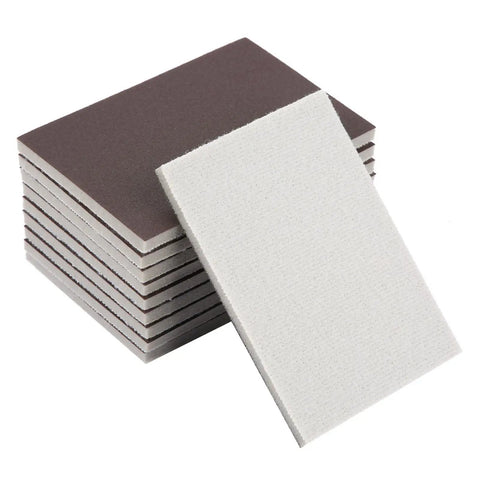 Fresh 10 Pack Self Stick Sponge Sandpaper For Wood And Crafts With Grits 120 180 And 240, featuring assorted grit sheets.