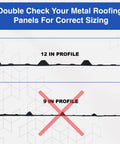 Lock Down Your Roofline With Heavy Duty R Panel Foam Closure Strips 20 Pack 3 Feet Black Corrugated Insulation profile measurement comparison.