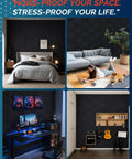 Amp Up Your Room Acoustics 42 Pack Hexagon Peel And Stick Acoustic Panels High Density Polyester Felt Foam Wall Tiles in modern home settings