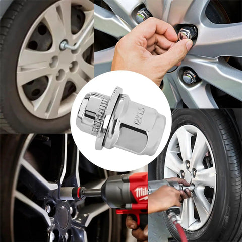 5Pcs M12x1.5 Chrome Lug Nuts With Washer, installation on Toyota Lexus wheel, Closed End Mag Style, alloy steel