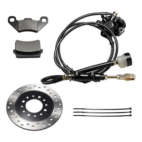 Beefy Hydraulic Rear Disc Brake Caliper Kit With Stainless Steel Rotor And Replacement Pads For Dirt Bikes Quads ATVs Go Karts
