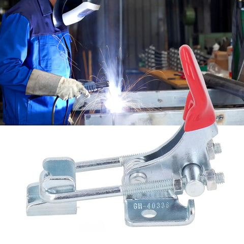 Heavy Duty Toggle Latch Clamp With Adjustable Design For Quick Fixing, Features High Strength Hot Rolled Steel Build To Hold Up To 320KG With Flexible Tension Control For Doors And Gates Without Any Issues, welding clamp