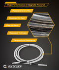 Fast Install Fuel Line Kit For 2004 2010 Silverado And Sierra 1500 2500 3500 Reg Cab Stainless Steel Braided Gas