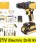 Heavy Duty Cordless Drill And Impact Driver Beast Offering Twenty One Volt Power With Forty Newton Meter Torque Three In One Multifunction Setup for tough fastening and easy drilling.