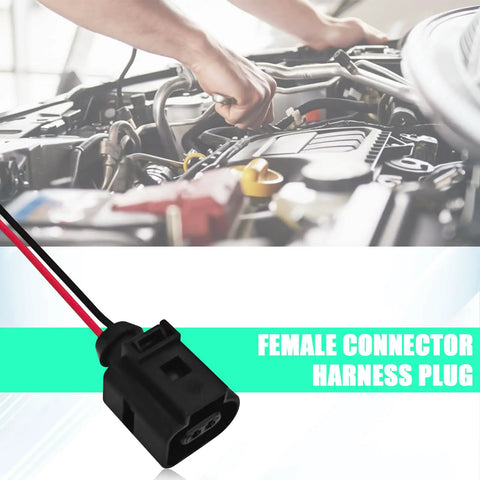 2 Pin Temperature Sensor Connector Harness For VW Beetle Jetta Golf MK4 MK5 MK6 B5 Female Plug Replacement