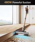 Cordless Vacuum Cleaner 10-In-1 Lightweight Stick With 45-Minute Runtime, Monster Suction, LED display vacuuming hardwood and carpet