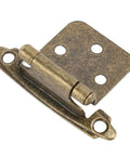 Self Closing Cabinet Hinge 1/2 Inch Overlay Bronze Finish Heavy Duty Humidity Resistant Hardware for RVs Boats Kitchens