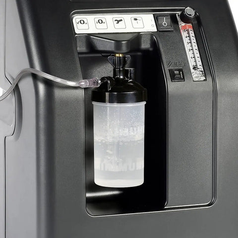 Image showing a Leak Proof Oxygen Bubble Humidifier Bottle With Multi Thread Lid And 500 Ml Translucent Jar No Aluminum Fittings