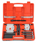 Heavy Duty Dual Chuck Bearing Puller Set 5 Ton Capacity 14 Piece Bearing Separator Puller Kit With 3 Inch And 2 Inch Jaws in case