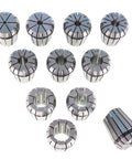 ER32 MT3 Milling Shank Tool Set With 11 Collets And Wrench For Drilling And Milling Machines, Heavy Duty Steel Chuck Kit