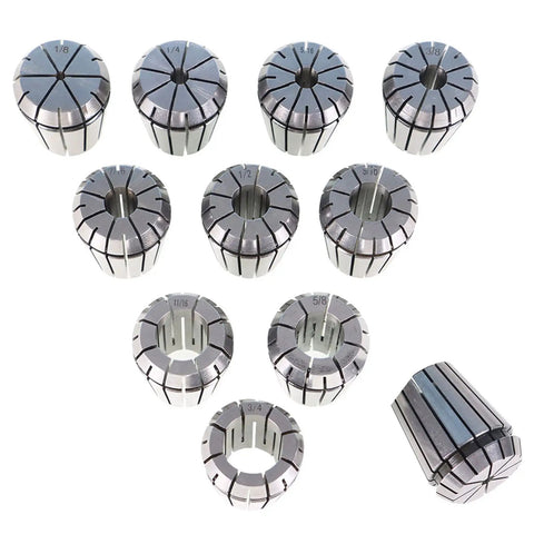 ER32 MT3 Milling Shank Tool Set With 11 Collets And Wrench For Drilling And Milling Machines, Heavy Duty Steel Chuck Kit