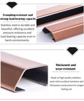 Stainless steel raceway with wood grain look, demonstrating trample resistance for Self Adhesive Wire Management Cover With Stainless Steel Raceway And Wood Grain Look, Slick Cable Shield For Conference Room, Living Room, Office Or Under Desk, 60 Inch Length, 3.9 Inch Outer Width, 10 Pack, Keeps Wires Tidy And Protected.