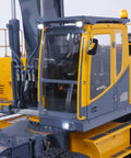 1 14 RC Model Metal Hydraulic Aoue ET30H Wheeled Excavator With Full Metal Frame High Torque Motor ESC Servo LED Light Kit Realistic Working Pistons Durable Construction For Serious RC Nerds And Builders close-up cab and lights