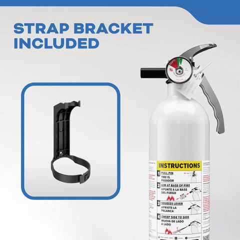 Badass Marine Fire Extinguisher Rustproof Aluminum Stainless Steel Build Rating 1a 10b C Quick Hit Fuel Electrical Trash Flames Rock Solid Guard For Your Boat Rig All Year Round