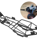 Heavy Duty RC Roll Cage Metal Frame For 1/10 Scale Crawler Trucks Full Tube Chassis Durable Black Metal Construction 355mm Length