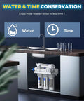 Installed 200GPD Booster Pump For RO System Complete Kit With Quick Connect Design under kitchen counter