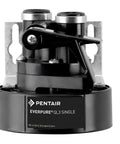 Single Filter Head With Bracket And Shut Off Valve For Three Eighths Inch NPT Threads Delivers Up To One GPM Flow No Gauge Included NSF Certified Wetted Parts Includes Mounting Bracket And Screws Compatible With 7SO And ESO Cartridges Easy Install.