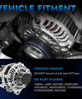 Accord 2.4L L4 Alternator Replacement Fits 2013 2014 2015 2016 2017 With Plug And Play Quick Install And High Performance Durability