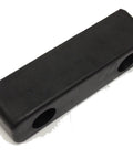 T-42 Solid Molded Rubber Trailer Bumper With Drilled Mounting Holes And Galvanized Washers, Impact Absorbing Shield