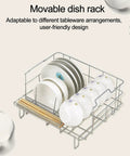 Movable dish rack for Genuine Kitchen Game Changer Portable Countertop Dishwasher, user-friendly design for plates and bowls.