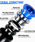 Exploded view of 55 Piece Air Line Tubing Kit With 1/4 And 3/8 Inch DOT Air Lines, featuring internal structure components